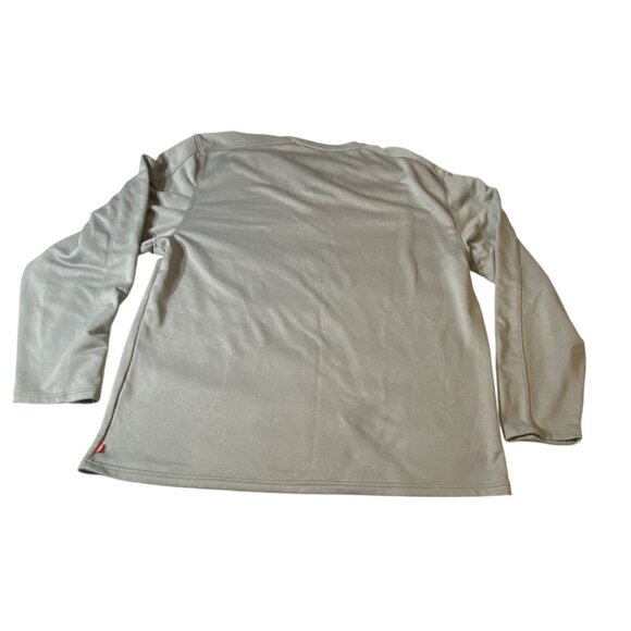 Izod Mens V-Neck Long Sleeve Pullover XXL Gray Polyester Blend Casual Shirt - Picture 2 of 9